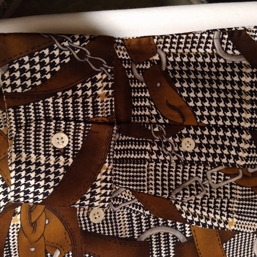 LAUREN RALPH LAUREN HORSE-BIT LONG SLEEVE BLOUSE (NWOT) - Picture 4 of 5
